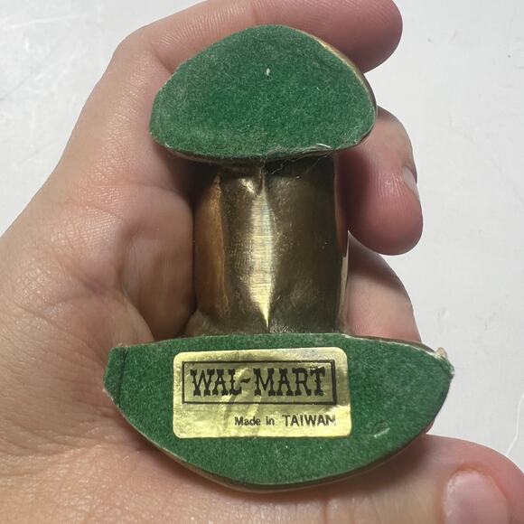 Vintage Brass Sea Lion Figurine Taiwan old Wal Mart Mid Century Animal Decor - Picture 3 of 14